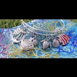 Under the Sea Charm Bracelet- Red